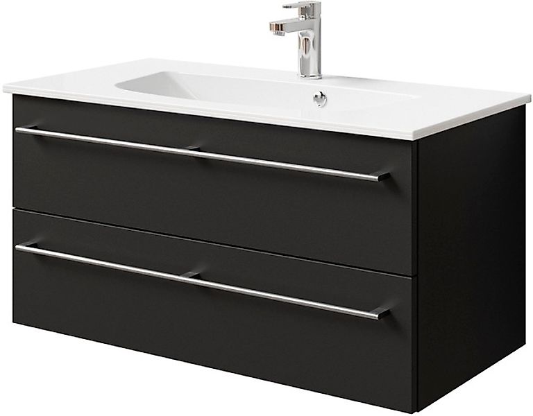 Saphir Waschtisch »Serie 6025 Mineralmarmor-Waschtisch mit Unterschrank, 97 günstig online kaufen