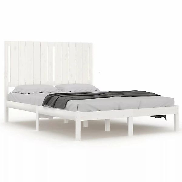 vidaXL Massivholzbett Weiß 120x190 cm 4FT Small Double1156817 günstig online kaufen