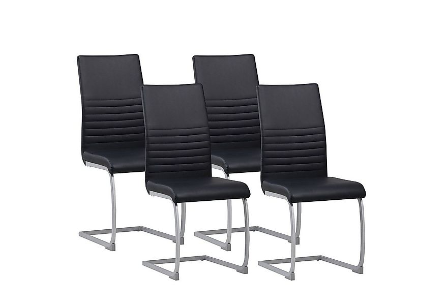 Albatros International Freischwinger Freischwinger MURANO 4er Set schwarz k günstig online kaufen