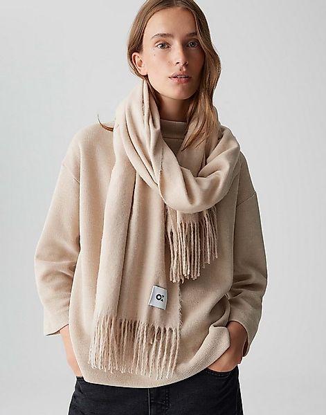 OPUS Schal ANELL mit Fransen ANELL weicher Schal mit Fransen, one size, wei günstig online kaufen