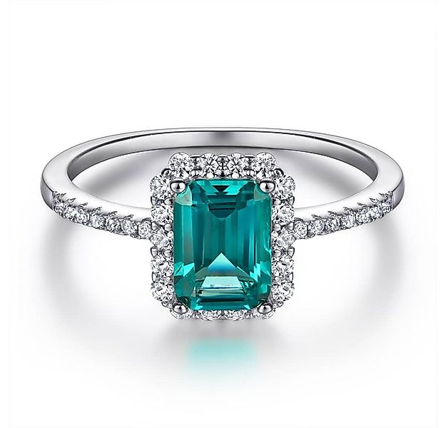 Lisandra Scott Silberring Damenring 925 Sterling Silber mit grünem Smaragd günstig online kaufen