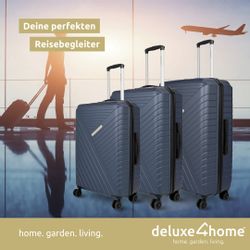 deluxe4home Kofferset Reisekoffer ABS-Hartschalenkoffer I Reisetasche günstig online kaufen