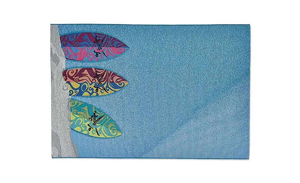 SANSIBAR Sylt Outdoorteppich  Rantum Beach ¦ blau ¦ Synthetische Fasern ¦ M günstig online kaufen