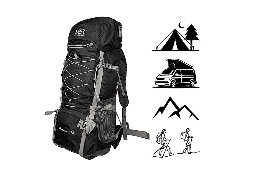MTB Wanderrucksack 80 Liter Tracking Rucksack Reiserucksack Camping Tasche, günstig online kaufen