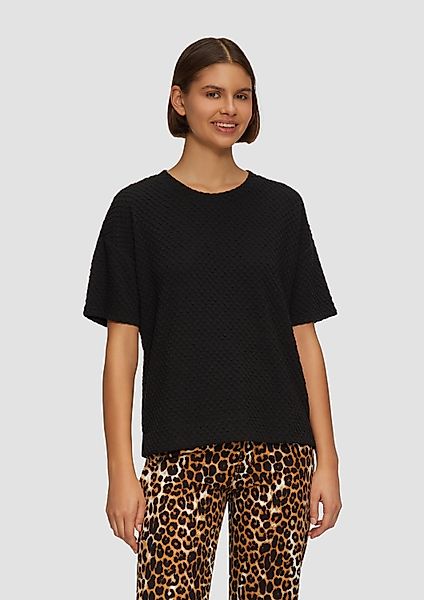 s.Oliver Kurzarmshirt Sweatshirt Sweatshirt mit Rundhalsausschnitt günstig online kaufen