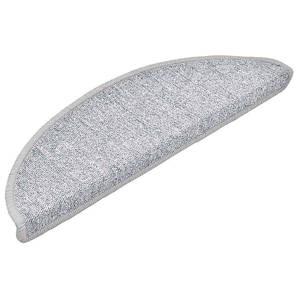 vidaXL Stufenmatten 30 Stk 56x17x3 cm Hellgrau Halbrund 3365736 günstig online kaufen