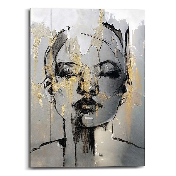 Reinders! Leinwandbild Goldenes Gesicht günstig online kaufen