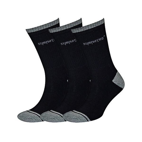 Sympatico Tennissocken Crew (Baumwolle) schwarz - günstig online kaufen