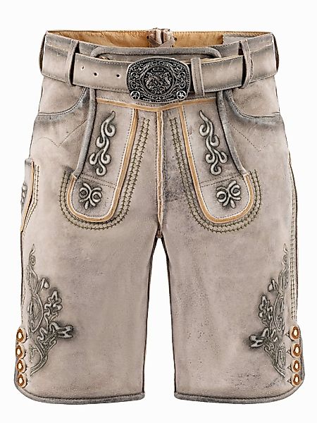 FUCHS Trachtenlederhose Lederhose kurz Norbert schnee günstig online kaufen