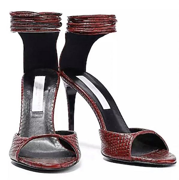 Stella McCartney Sandalen mit Schlangenprägung und Schnürung High-Heel-Pump günstig online kaufen