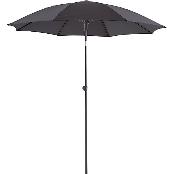 Marktschirm Ø 200 cm Anthrazit mit Neigungsfunktion günstig online kaufen