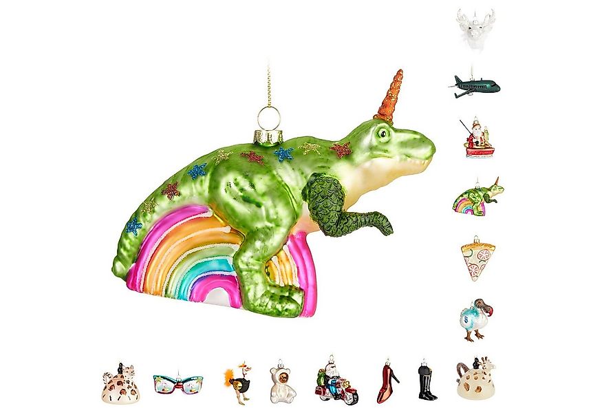 BRUBAKER Weihnachtsbaumkugel Lustige Weihnachtskugel aus Glas - Handbemalt günstig online kaufen