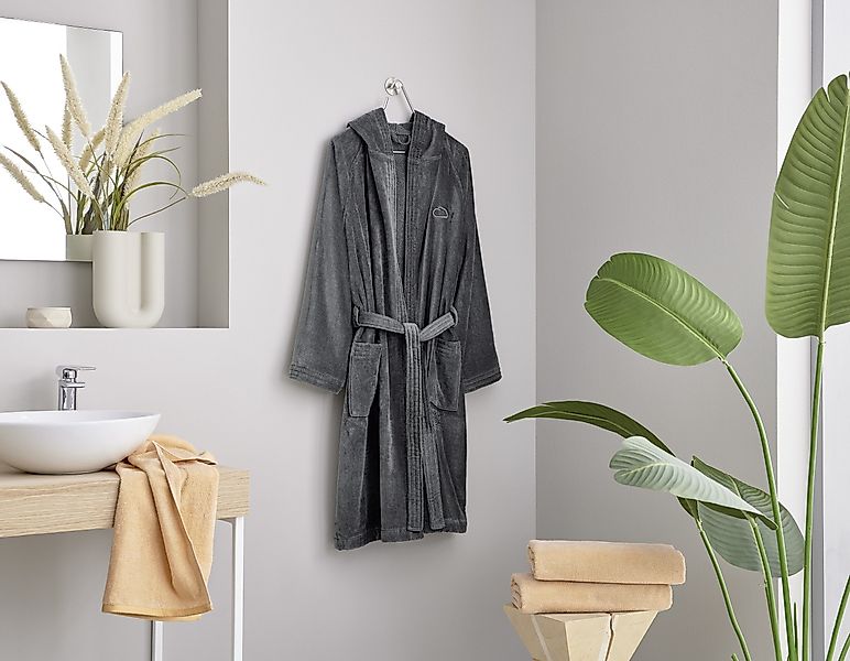 Kleine Wolke Unisex-Bademantel Chill, ideal für günstig online kaufen