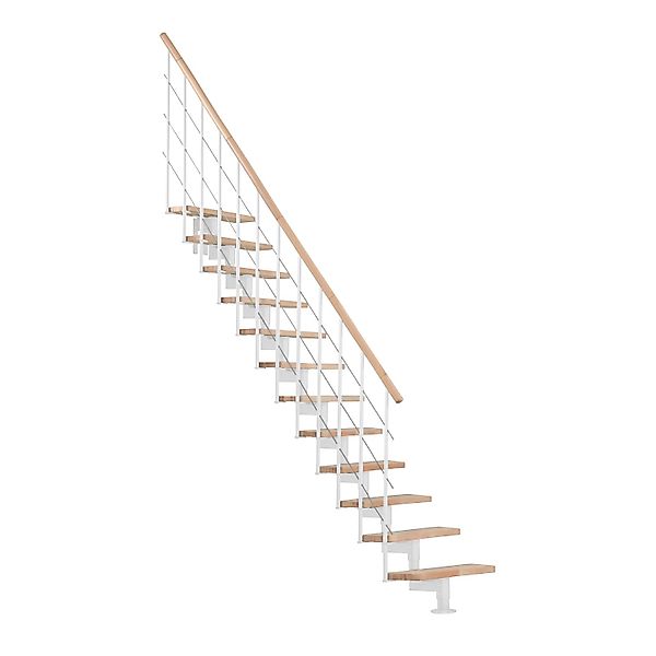 Minka Mittelholmtreppe Style Buche Weiß Raumhöhe bis 304 cm günstig online kaufen