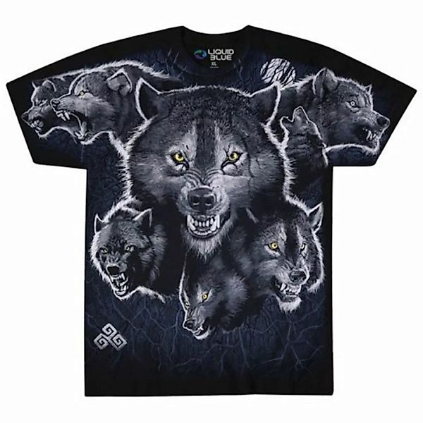Liquid Blue T-Shirt Tribal Wolf Pack günstig online kaufen