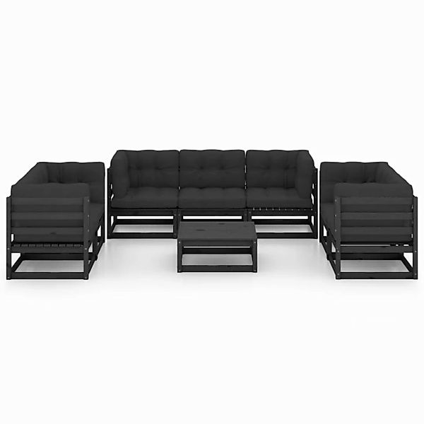 8-tlg. Garten-lounge-set Mit Kissen Kiefer Massivholz günstig online kaufen