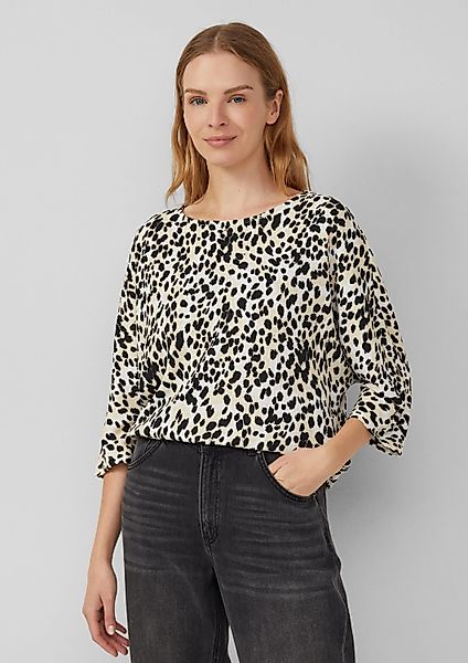 s.Oliver 3/4-Arm-Shirt T-Shirt Strukturiertes Shirt mit günstig online kaufen