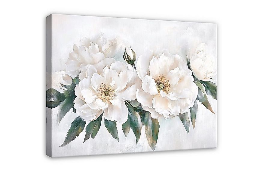 Wallarena Leinwandbild Blumen Natur Grün Abstrakt Modern Wandbilder Wand De günstig online kaufen