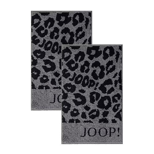 2 Stück Joop! Gästetuch Leo Allover 1707-90 graphit 30x50 günstig online kaufen
