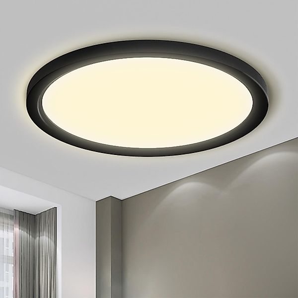 LQWELL LED Deckenleuchte Rund Flach LED günstig online kaufen
