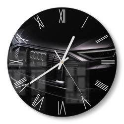 DEQORI Wanduhr 'Audi Frontalaufnahme' (Glas Glasuhr günstig online kaufen