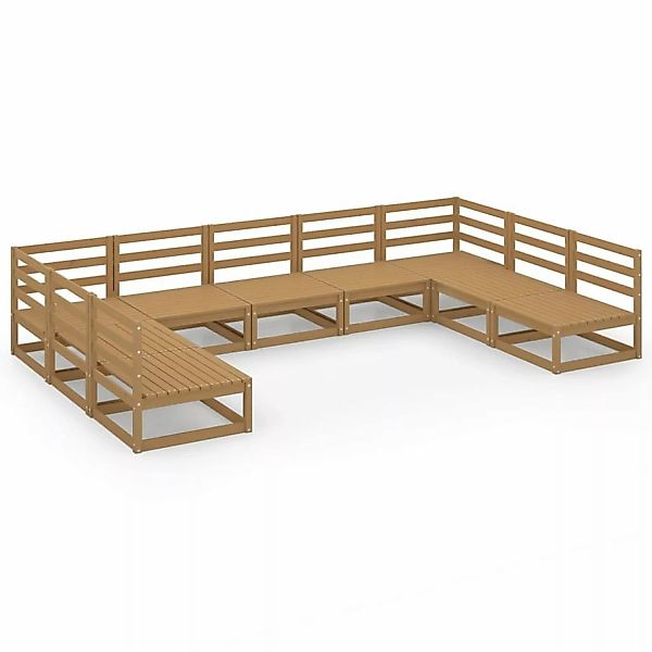 vidaXL 9-tlg Garten-Lounge-Set Massivholz Kiefer Modell 27 günstig online kaufen