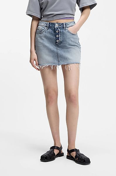 HUGO Blue Jeansrock "Galanie" in Mini-Länge, Mid Rise günstig online kaufen