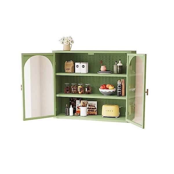 Sytifro Hängeschrank 70CM Glastüren Moderner Zweitüriger Wandschrank (Dreis günstig online kaufen