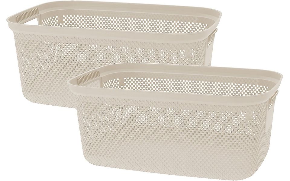 Koopman Wäschekorb Wäschewanne Kunststoff 30 L 4 Farben 2 er SET (2 St), 2e günstig online kaufen