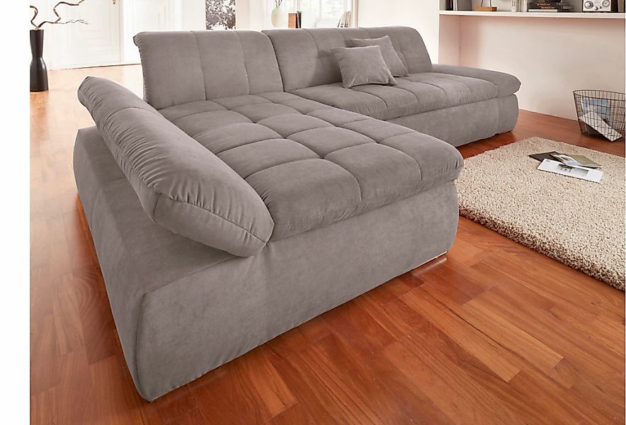 DOMO collection Ecksofa "NMoric XXL, B/T/H: 300/172/80cm, L-Form", wahlweis günstig online kaufen