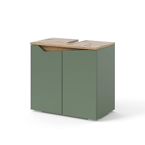 Vicco Waschbeckenunterschrank Marelle Grün/Anthrazit 60 x 58 cm mit 2 Türen günstig online kaufen