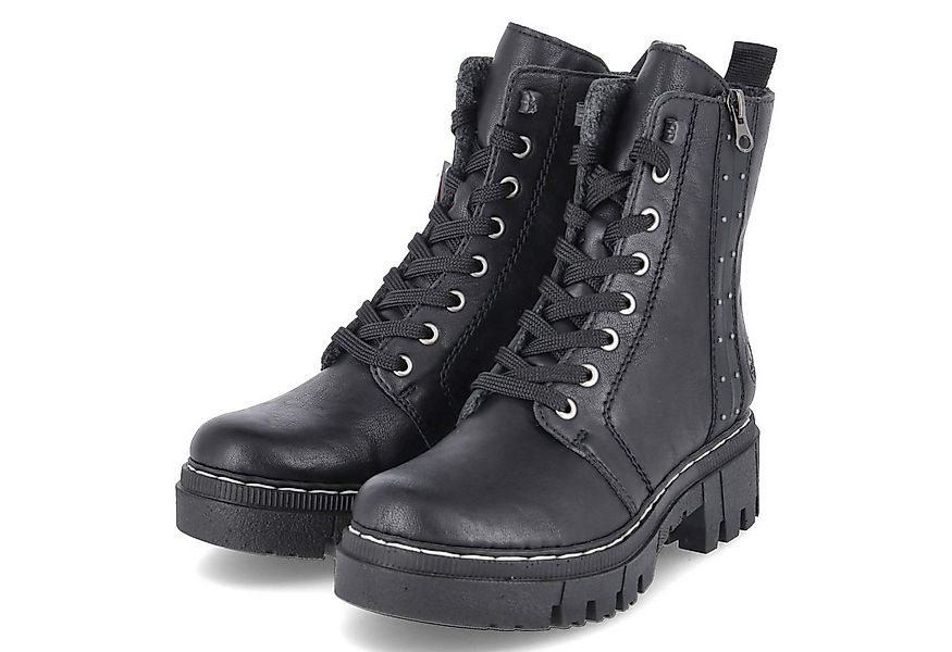 Rieker Rieker 74044-00 Damen Synthetik schwarz Schnürstiefel günstig online kaufen