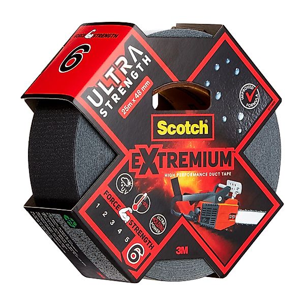 Scotch Hochleistungs-Klebeband Ultra DT17 Extremium 25 m x 48 mm Schwarz günstig online kaufen