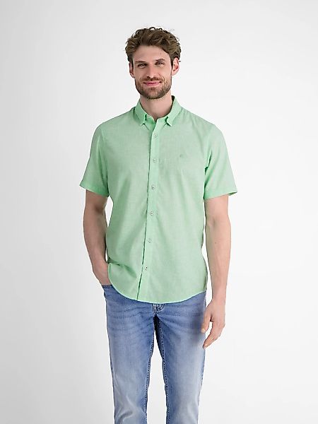 LERROS Kurzarmhemd "LERROS Kurzarmhemd mit verdecktem Button-down-Kragen" günstig online kaufen