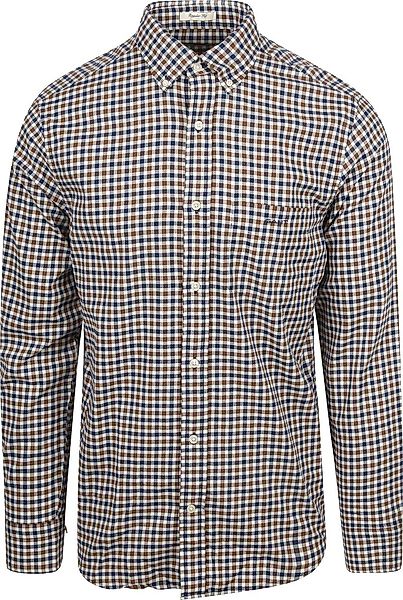 Gant Hemd Twill Gingham Multicolour - Größe M günstig online kaufen