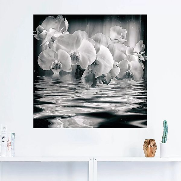 Artland Wandbild "Orchideen - monochrom", Spa Bilder, (1 St.) günstig online kaufen