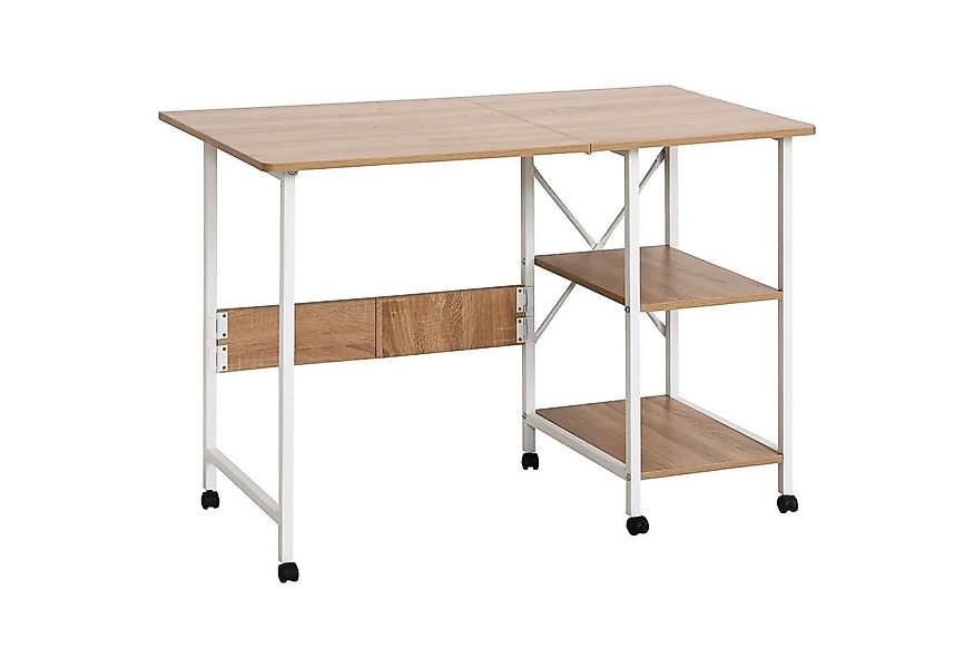 HOMCOM Schreibtisch Klapptisch Beistelltisch Bürotisch (Mobiler Computertis günstig online kaufen
