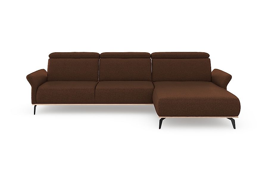 PLACES OF STYLE Ecksofa »Fjord L-Form« massiv, wahlweise mit Armlehnfunktio günstig online kaufen