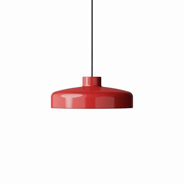 Pendelleuchte Lacquer LED Medium metall rot / Ø 33 x H 12,3 cm - NINE - Rot günstig online kaufen