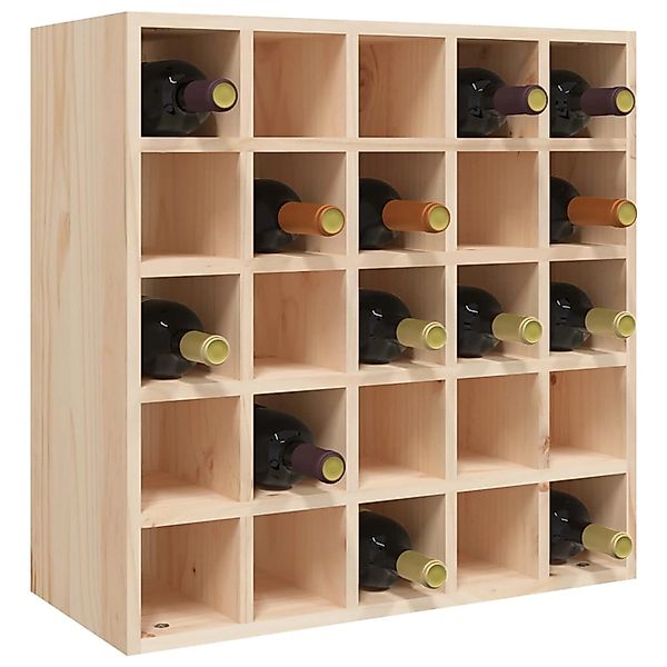 vidaXL Weinregal 56x25x56 cm Massivholz Kiefer günstig online kaufen