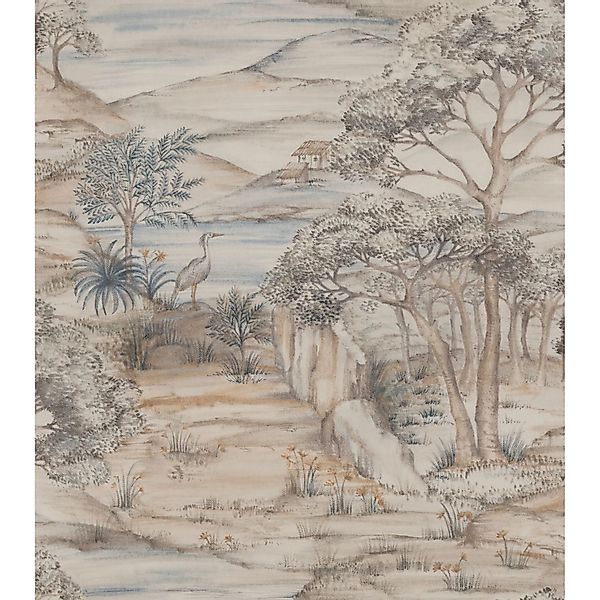 Sanders & Sanders Tapete Landschaft Braun 53 cm x 1005 m günstig online kaufen