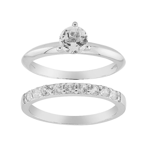 Cavill Silberring Weißer Topas & Zirkon günstig online kaufen