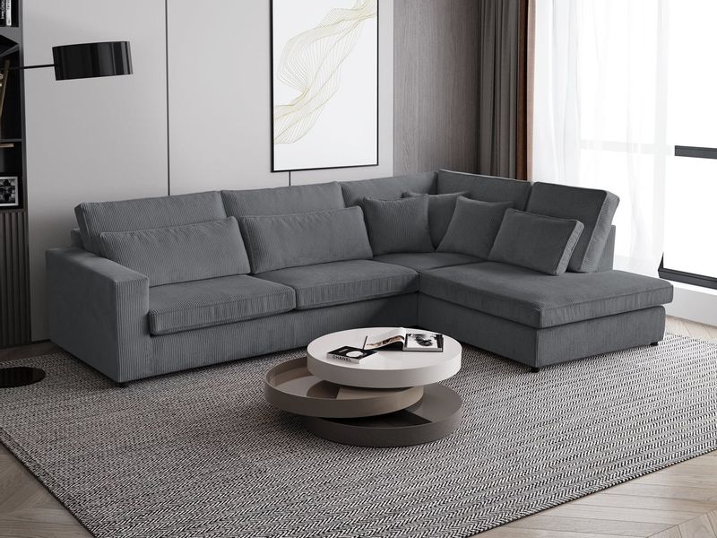 Beautysofa Ecksofa mit dekorativen Kissen PARMA, günstig online kaufen