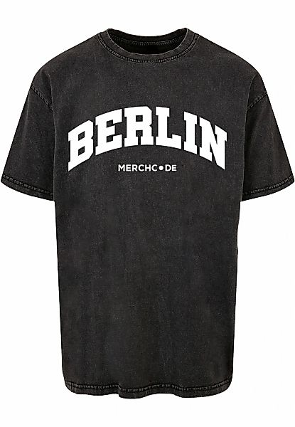 Merchcode T-Shirt "Merchcode Herren Berlin Wording - Acid Washed Oversize T günstig online kaufen