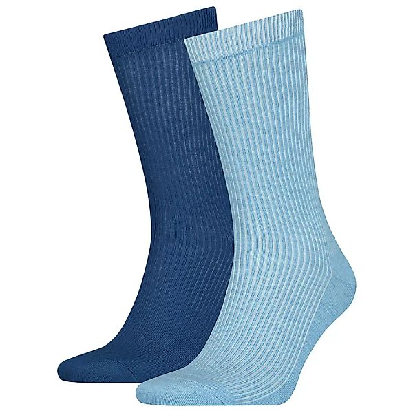 Levi´s ® Cylinder Rib Regular Socken 2 Paare EU 43-46 Blue Combo günstig online kaufen