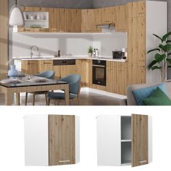 Vicco Eckhängeschrank R-Line, Artisan-Eiche/Weiß, 57 cm günstig online kaufen