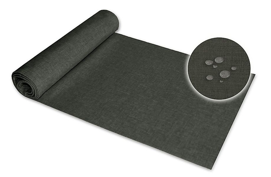 Haus und Deko Tischläufer Tischläufer rechteckig Leinenoptik beschichtet (1 günstig online kaufen