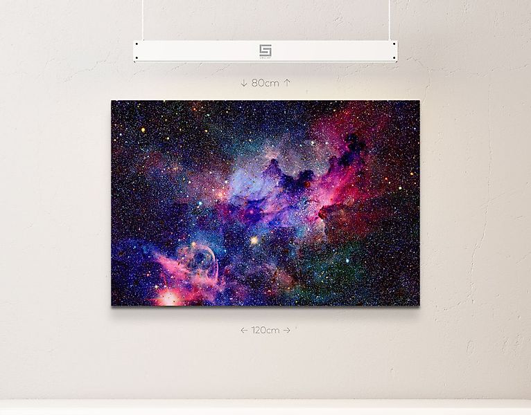 Sinus Art Leinwandbild Nebel und Galaxien günstig online kaufen