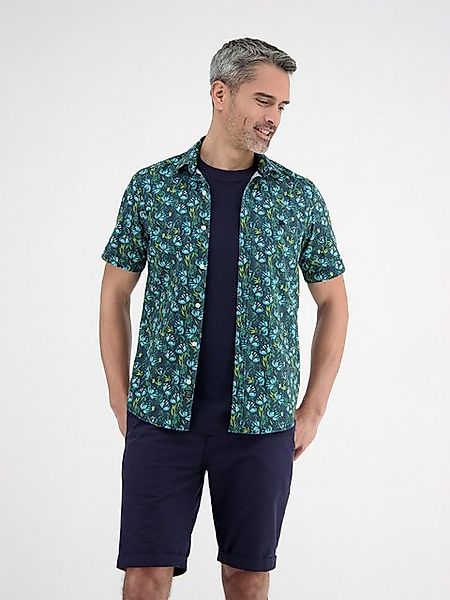 LERROS Kurzarmhemd LERROS Herren Poplin-Stretchhemd, floral gemustert günstig online kaufen