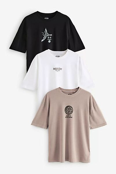 Next Print-Shirt T-Shirt mit japanischer Grafik vorne (1-tlg) günstig online kaufen